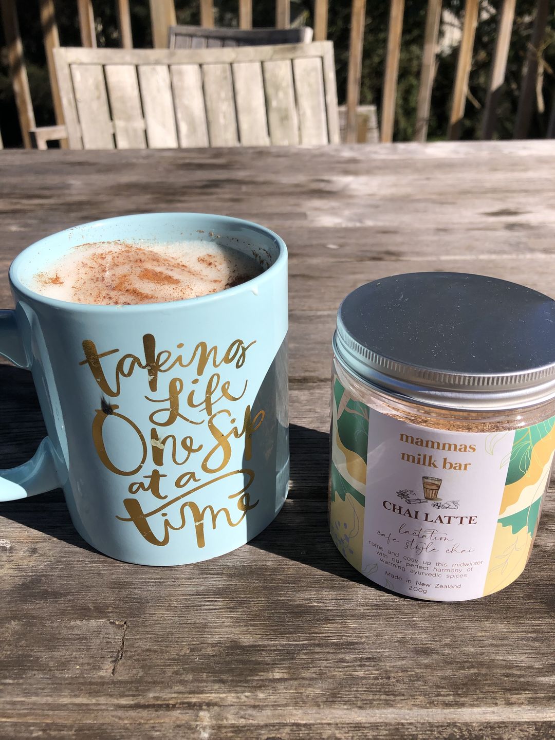 Customer photo review of Lactation Chai Latte