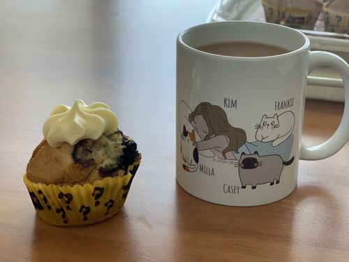 Customer photo review of Personalized Cat Mug