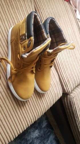 Customer photo review of High Quality Frosted Suede Casual Shoes