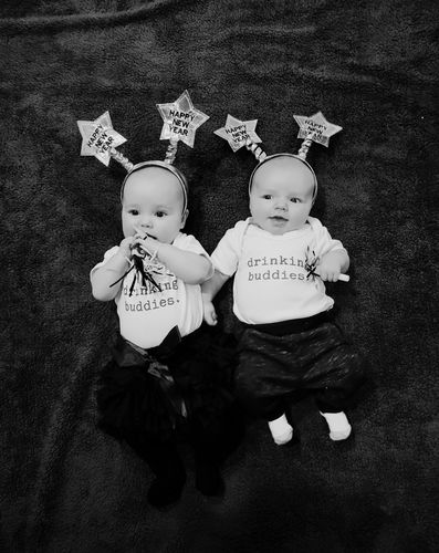Customer photo review of graphic bodysuit | drinking buddies