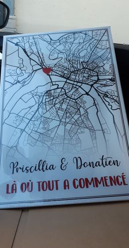 Customer photo review of Unik® | Tableau Map Personnalisée