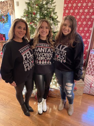 Customer photo review of Feliz Navidad Putas OG Navidad Sweatshirt