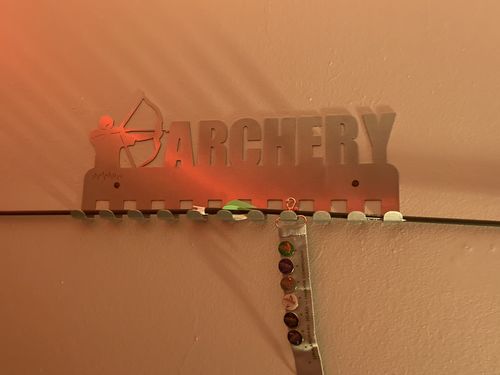 Customer photo review of Archery Medal Hanger