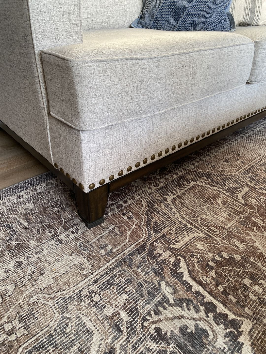 Customer photo review of Distressed Vintage Kendra Ash Area Rug