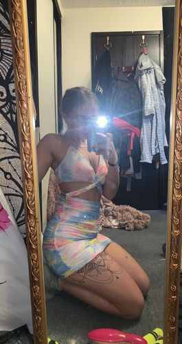 Customer photo review of Clouds Mini Dress