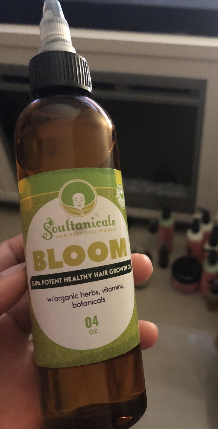 Customer photo review of Bloom- Supa Potent Healthy Hair Growth Oil