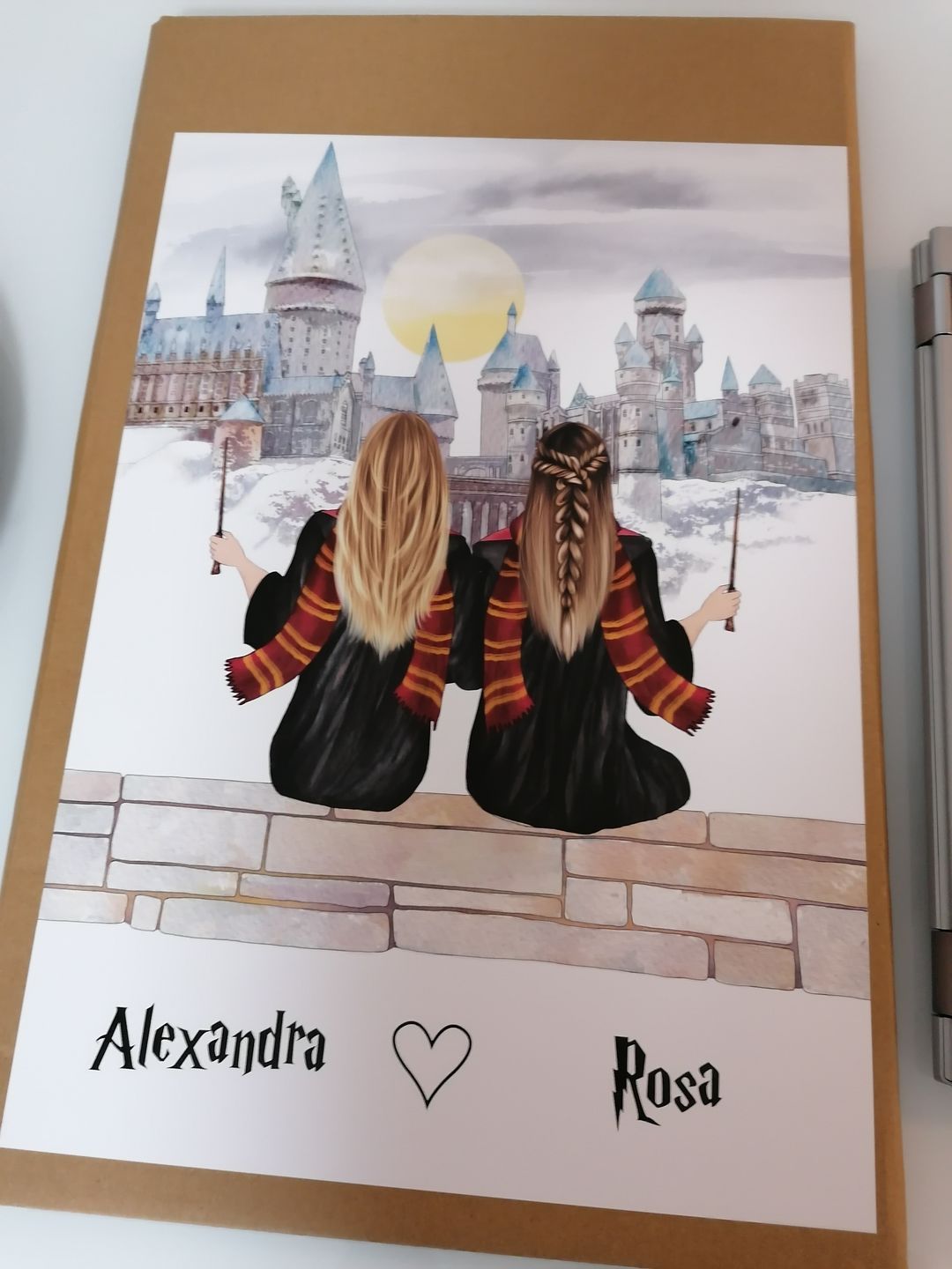 Customer photo review of Zauberinnen/Zauberer - Personalisiertes Poster