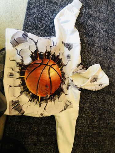 Customer photo review of Wrecking Basketball SWLF0825 Hoodie Wearable Blanket