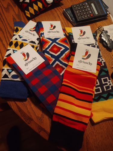 Customer photo review of The New Afrisocks Collection