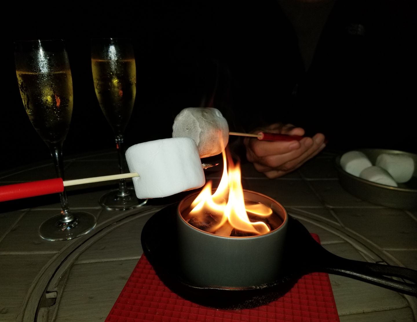 Customer photo review of Portable Reusable Skewer 4 Pack