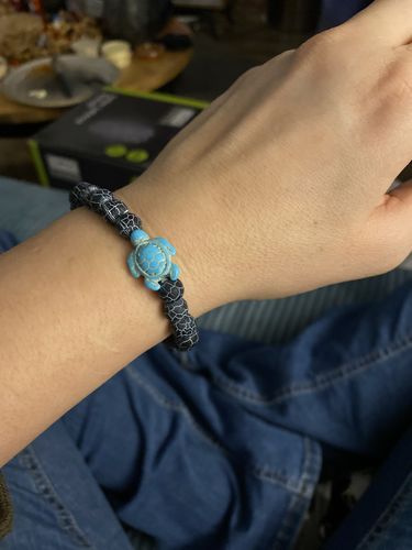 Customer photo review of "Turtle" tracking bracelet