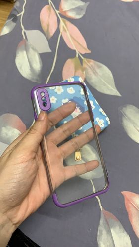 Customer photo review of Solid Color Frame iPhone Case