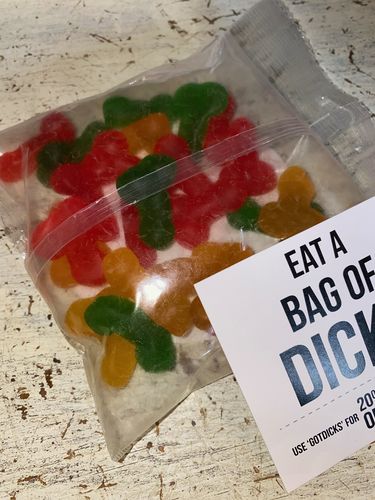 Customer photo review of Bag of Dicks - Sent Anonymously