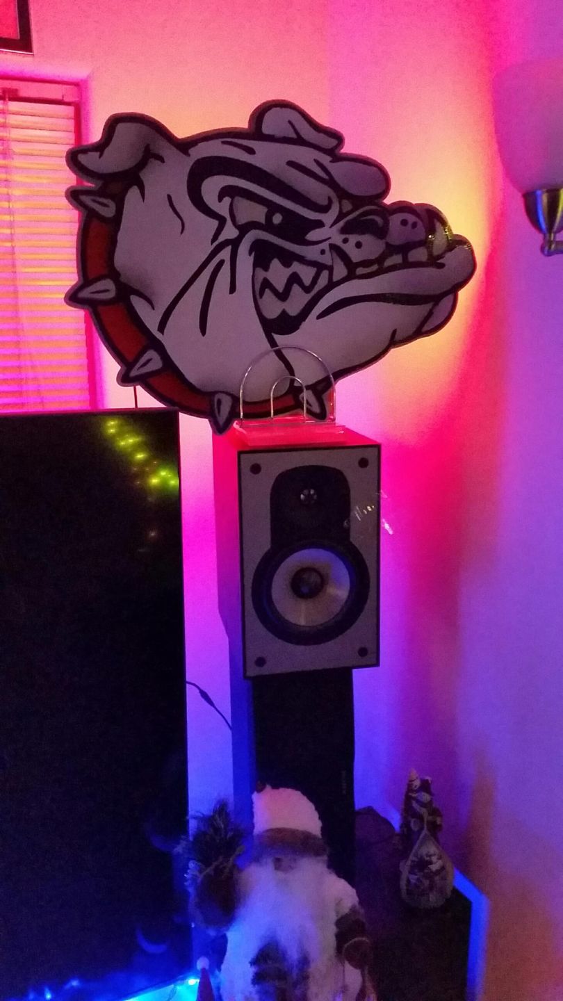 Customer photo review of Gonzaga University Bulldog 3D Vintage Metal Art
