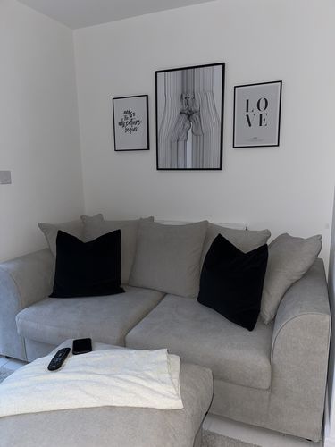 Customer photo review of CHELSEA RELAXED LINEN 3 SEATER SOFA - STONE ALONE V2