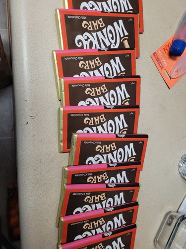 Customer photo review of Wonka Bars