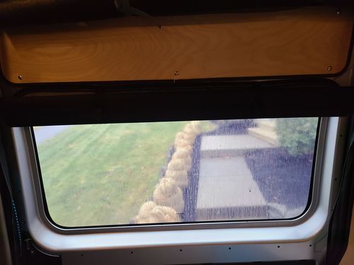 Customer photo review of Promaster - Slider Door Shade