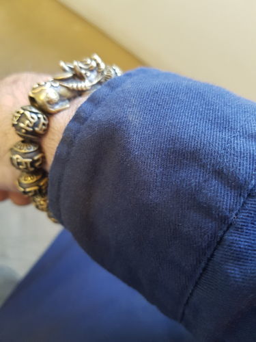 Customer photo review of Pure Copper Pixiu Mantra Bracelet