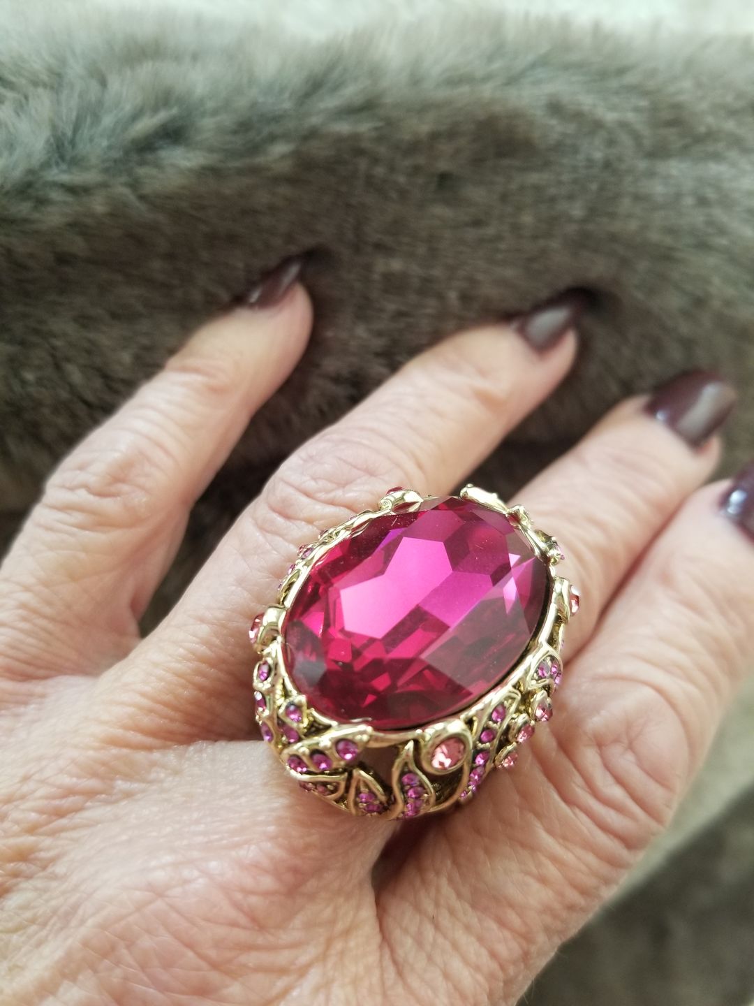 Customer photo review of Heidi Daus® "Dare to Wear" Crystal Statement Ring