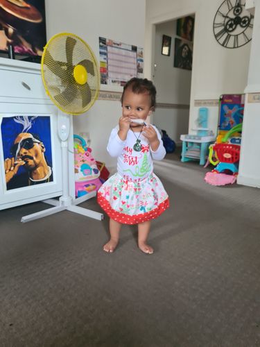 Customer photo review of My 1st Christmas Skirt Set