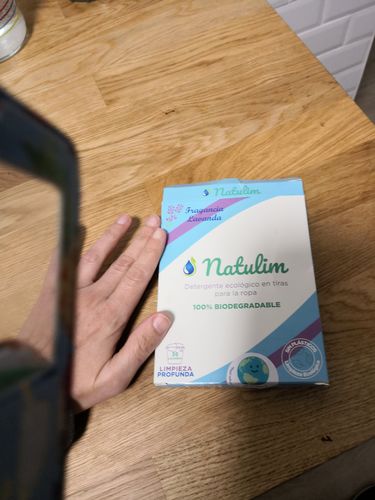 Customer photo review of Eco-Tiras de Detergente 40 lavados Natulim
