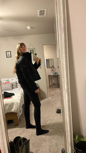 Customer photo review of Flux Waxed Puffer Jacket