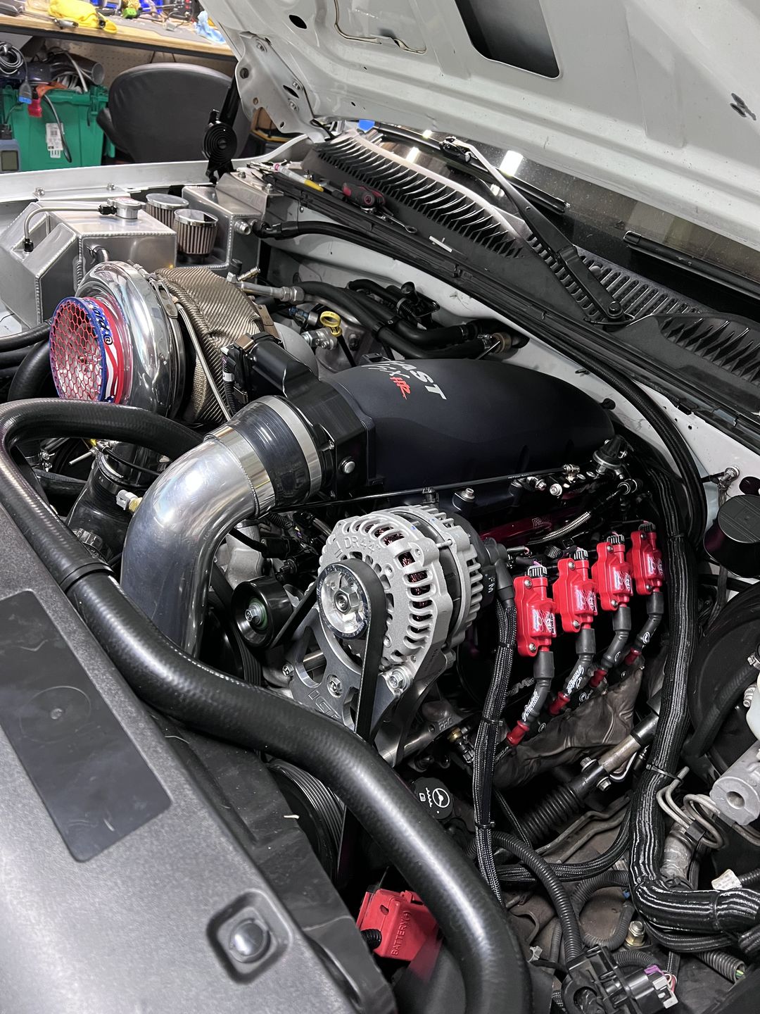 Customer photo review of LS Multi Coil Bracket Mounting Kit For Motion Billet Valve Covers 10-12007