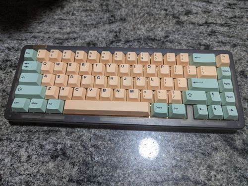 Customer photo review of IDOBAO ID67 Crystal keyboard kit（Gasket mount version)