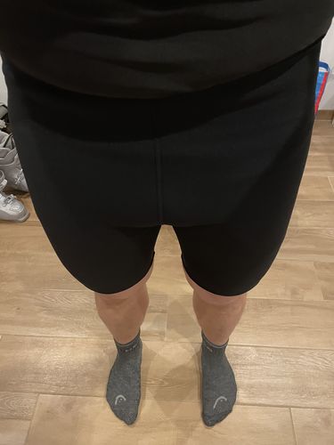 Customer photo review of Men's Weight Loss Neoprene Sauna Shorts