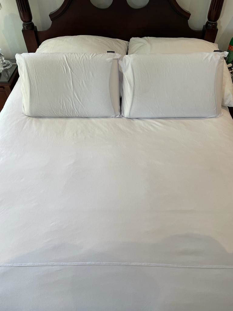 Customer photo review of Scandinavian White Duvet Cover Set