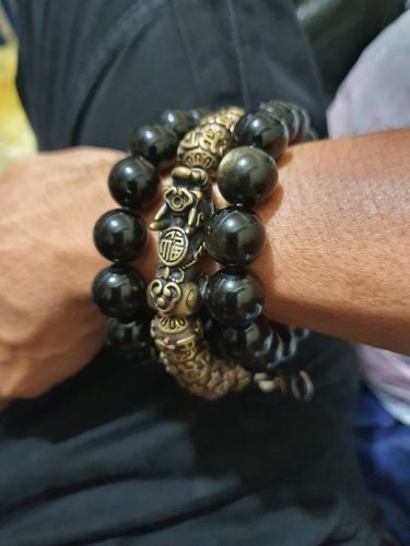 Customer photo review of Pure Copper Pixiu Mantra Bracelet