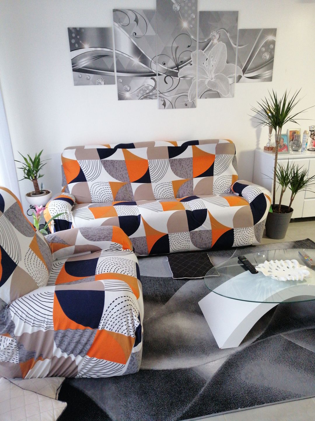 Customer photo review of Vintage - Housses Extensibles de Fauteuil et Canapé