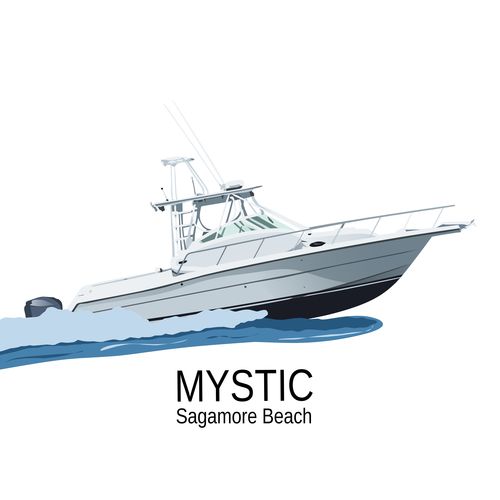 Customer photo review of Custom Digital Boat Artwork