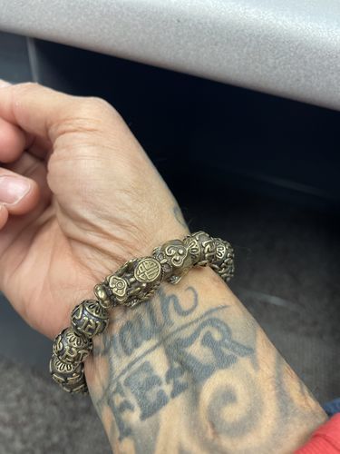 Customer photo review of Pure Copper Pixiu Mantra Bracelet