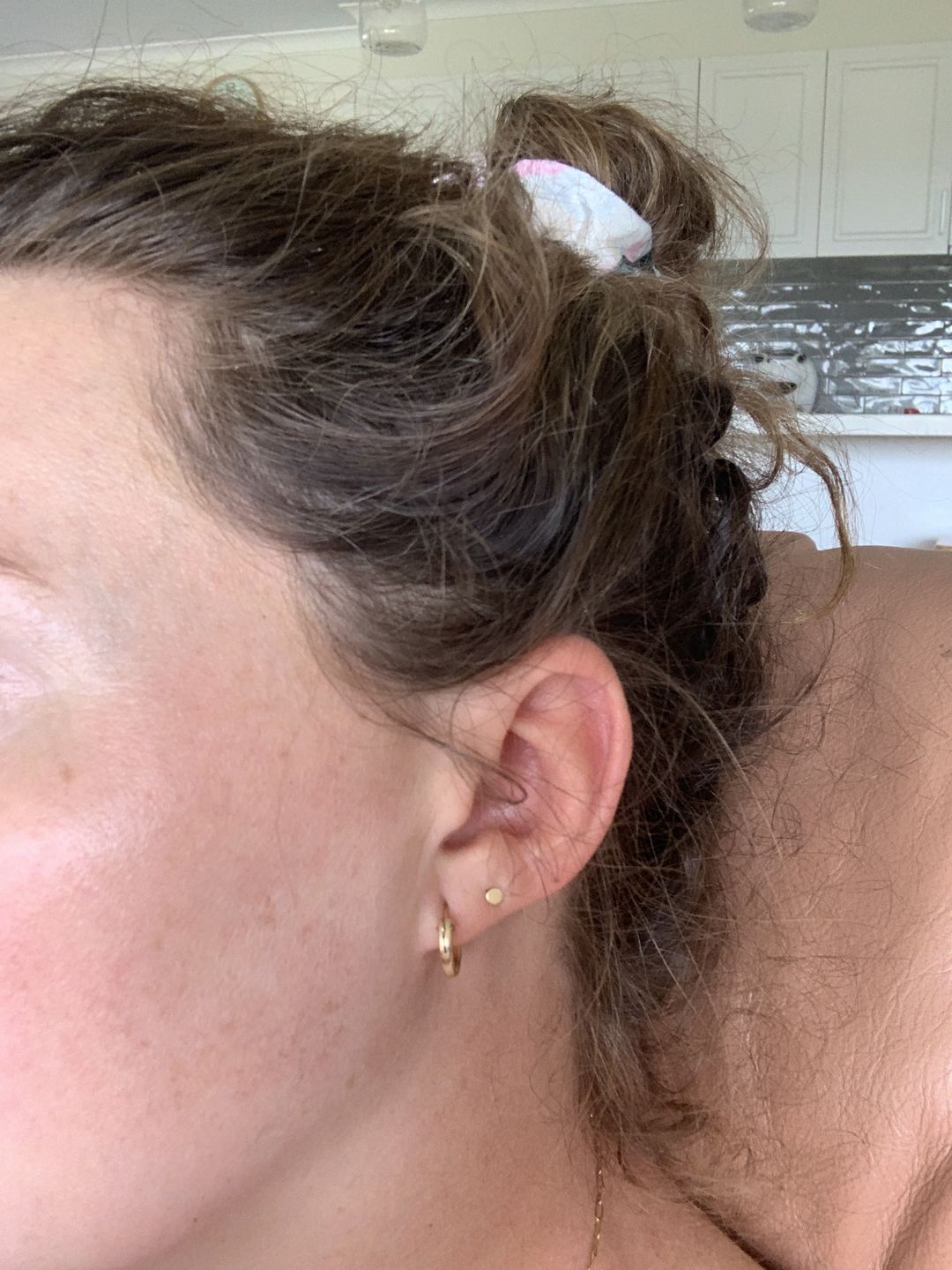 Customer photo review of The Perfect Small Hoops