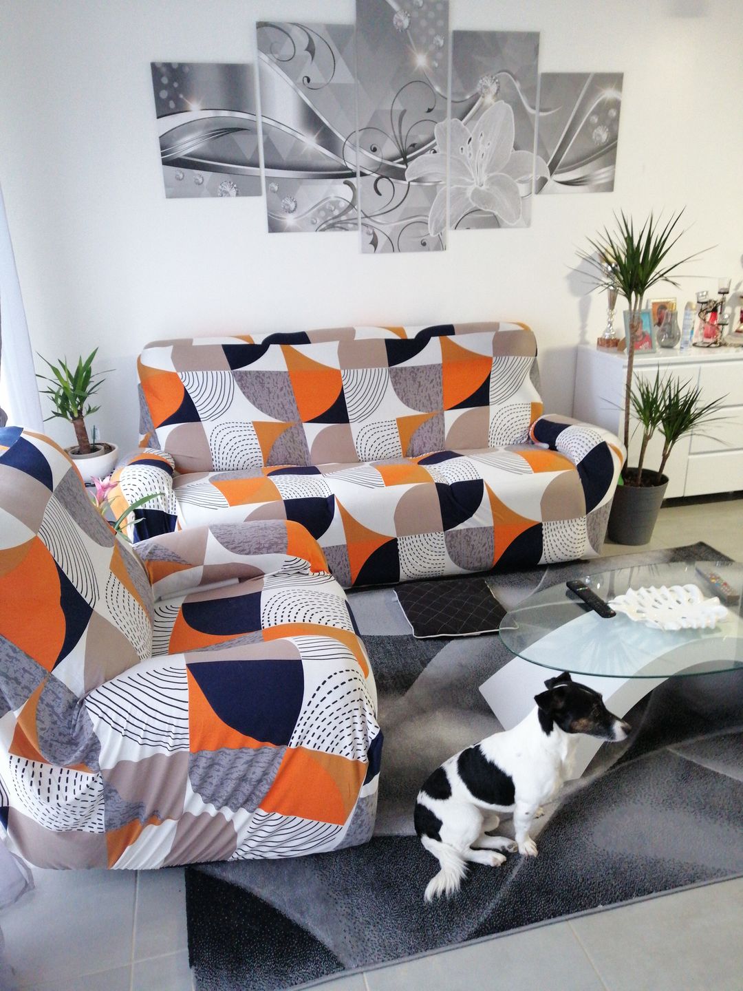 Customer photo review of Vintage - Housses Extensibles de Fauteuil et Canapé