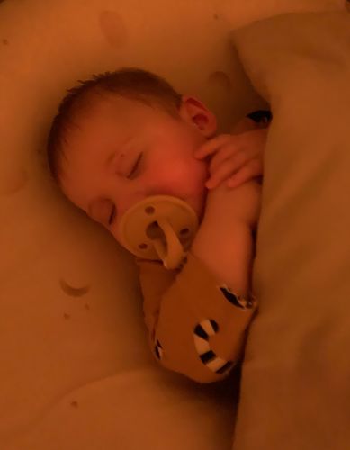 Customer photo review of Chupetero Vintage + Chupete Mango Nenina & Co