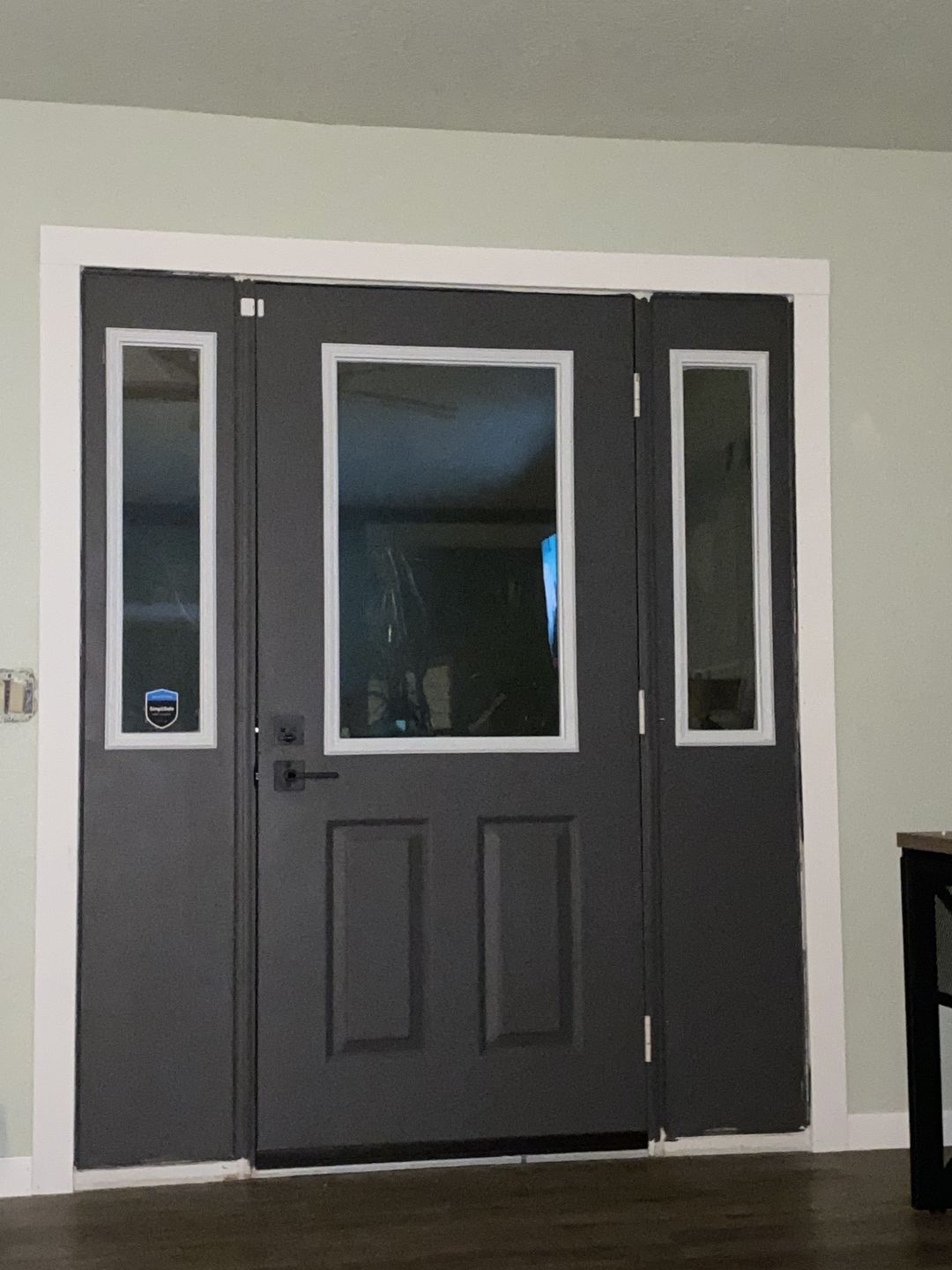 Customer photo review of Clear 1 Lite Glass and Frame Kit (Half Sidelite 8" x 36" Glass Size)