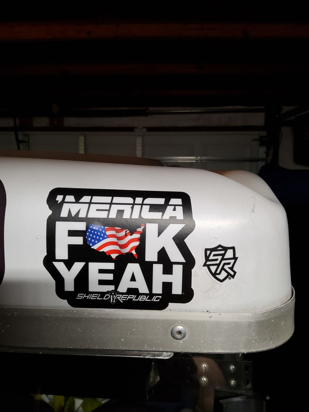 Customer photo review of Merica Fuck Yeah Decal