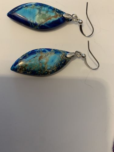 Customer photo review of GÖTTLICHER KRIEGER-JASPIS-OHRRINGE