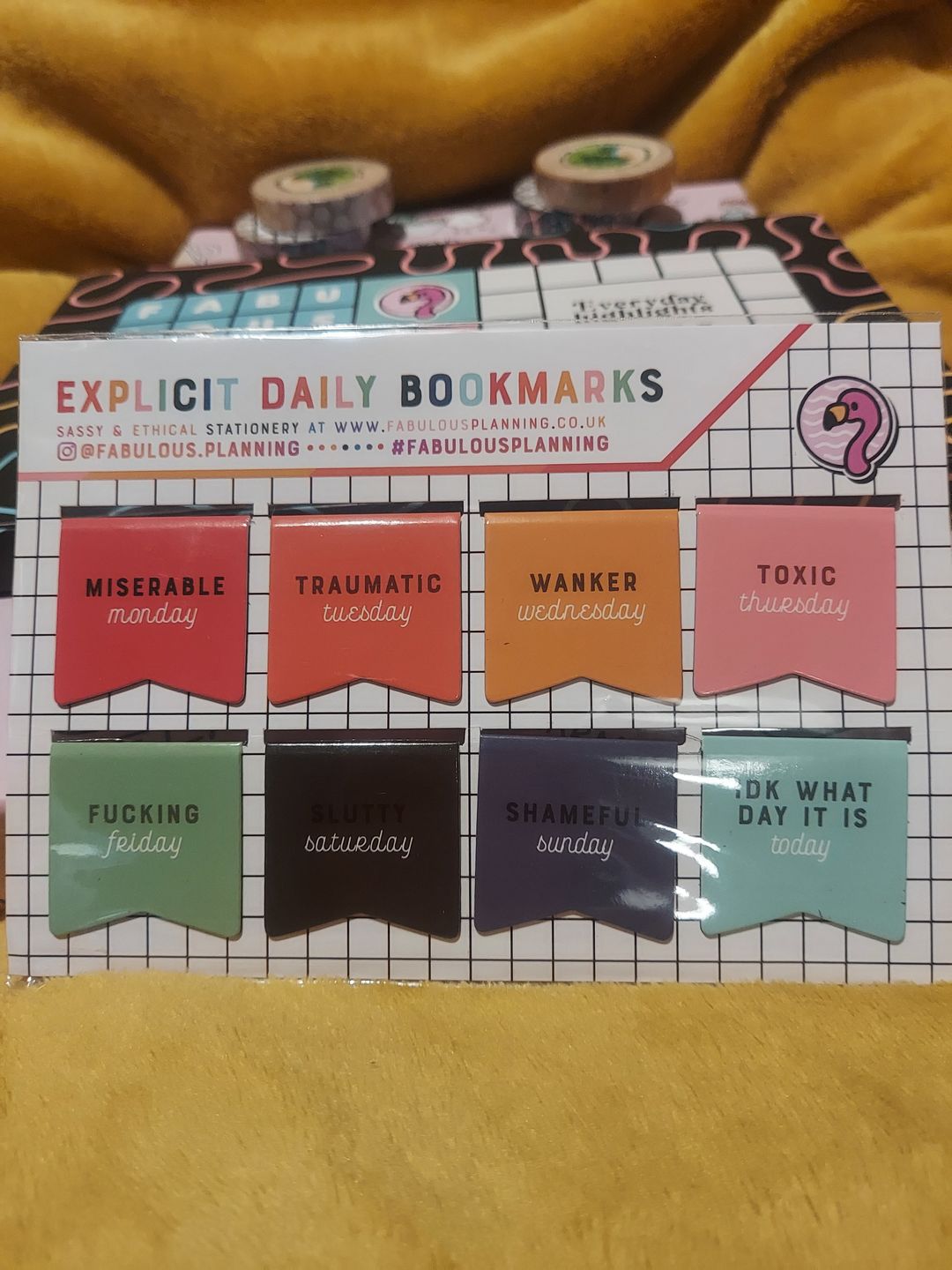 Customer photo review of Explicit Daily Bookmarks Pack