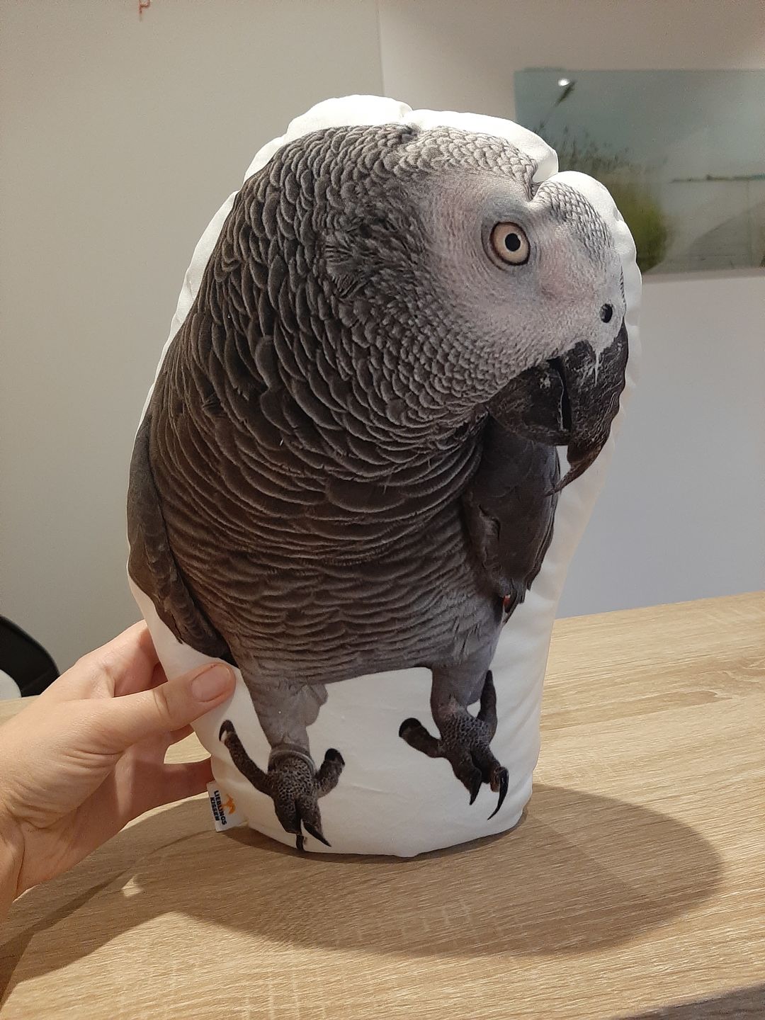 Customer photo review of Personalisiertes Vogelkissen