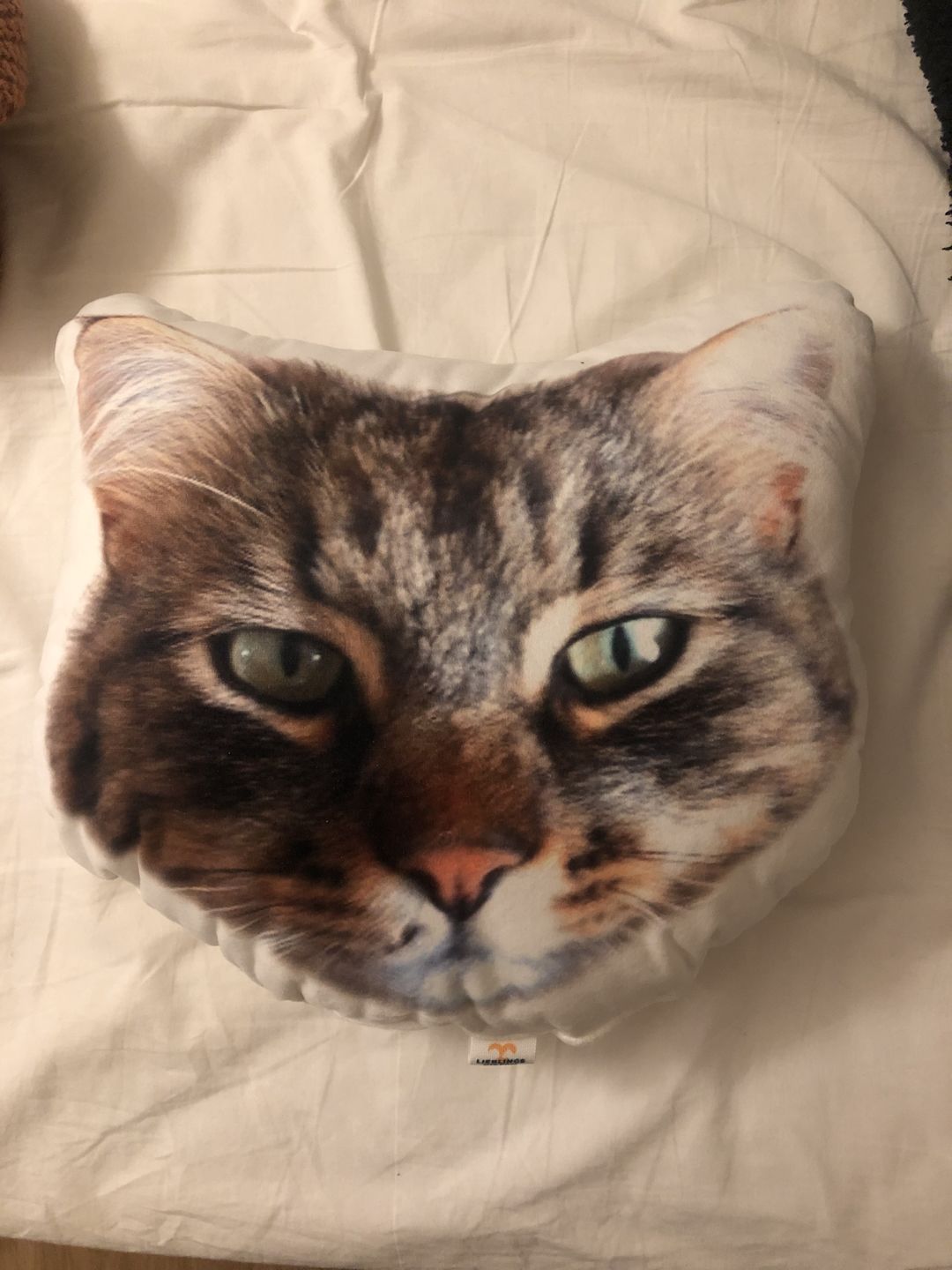 Customer photo review of Personalisiertes Tiergesichterkissen