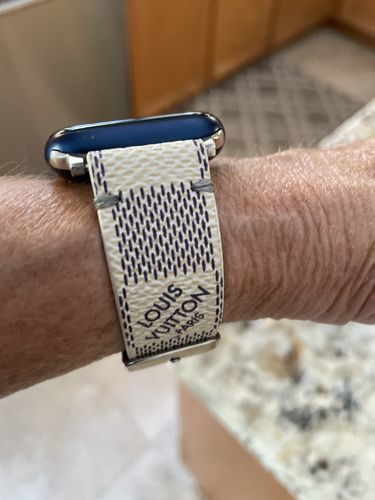 Customer photo review of Apple Watch Band Classic LV Monogram Damier Azur