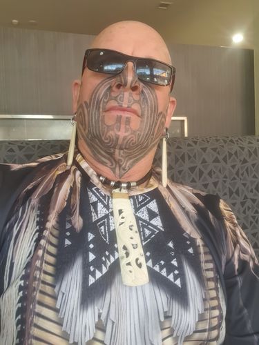 Customer photo review of 3D Black Beaded