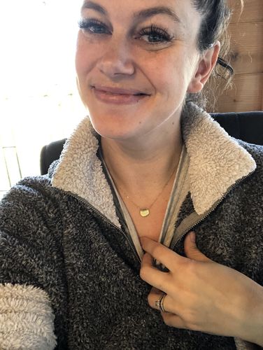 Customer photo review of Sterling Coin Necklace