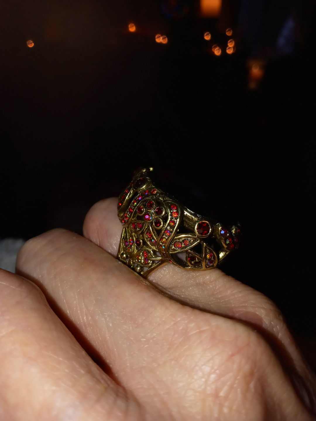 Customer photo review of Heidi Daus® "Dare to Wear" Crystal Statement Ring