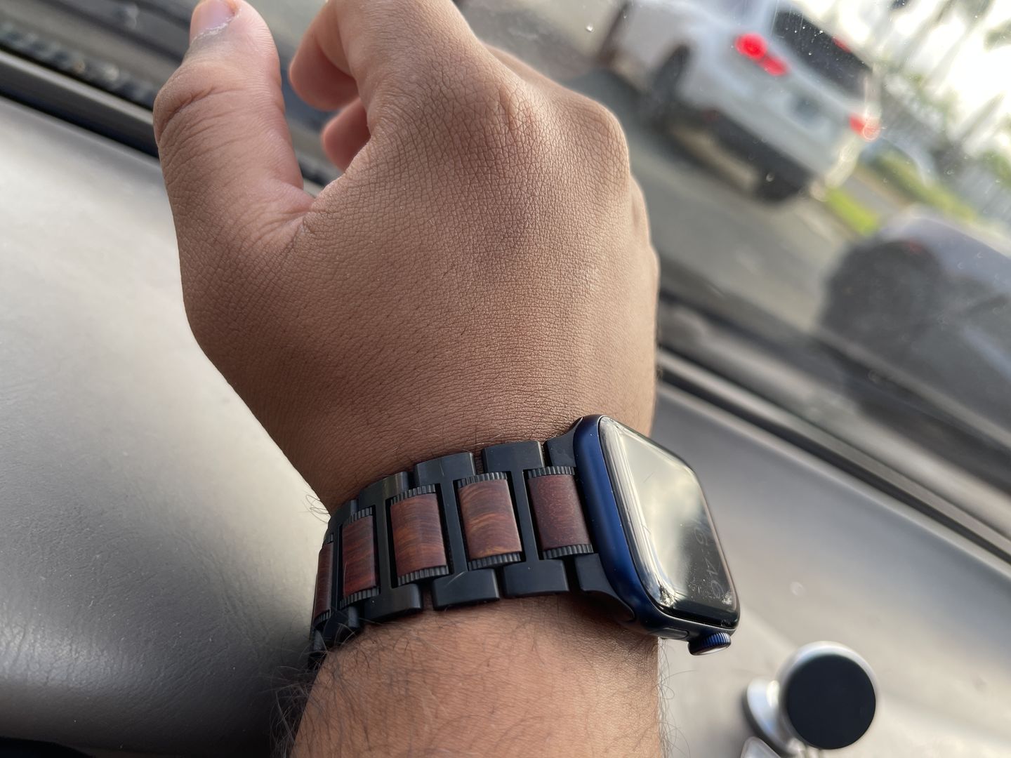 Customer photo review of Philos Wooden Stainless Band (2 Colours)