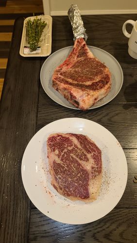 Customer photo review of Full Blood Wagyu Tomahawk Steak