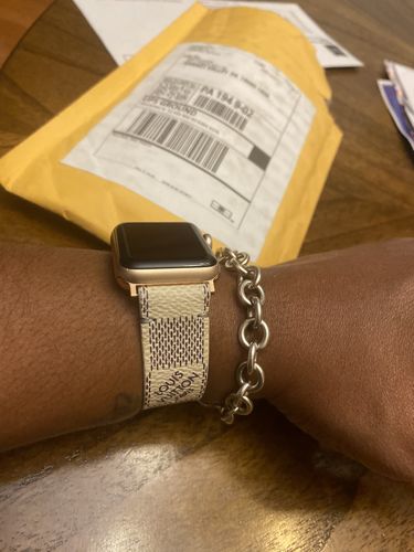 Customer photo review of Apple Watch Band Classic LV Monogram Damier Azur